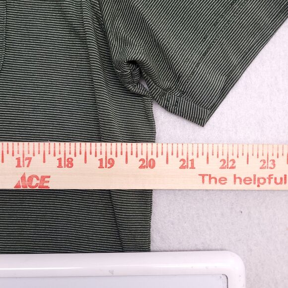 Van Heusen Short Sleeve Collared Polo Shirt Adult Mens Size Large L Green - Picture 8 of 10